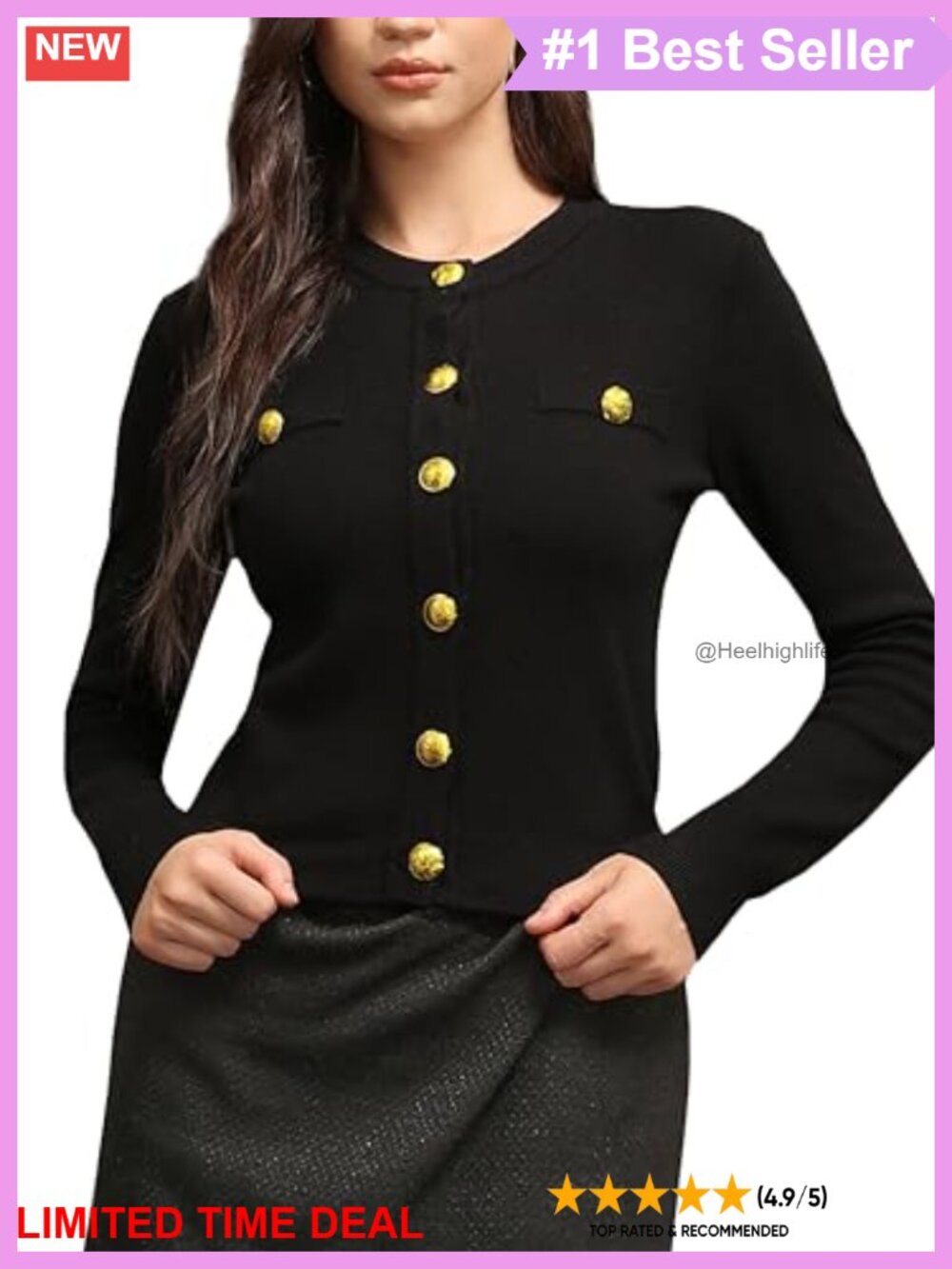 Cropped Button Down Cardigan Sweater Knit Long Sleeve Fall